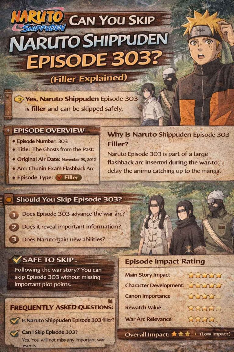 Can You Skip Naruto Shippuden Episode 303?