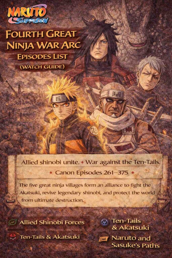 Fourth Great Ninja War Arc Episodes