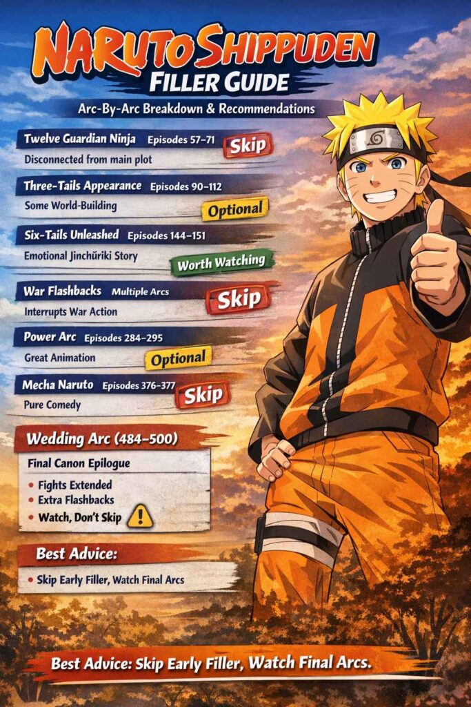 Naruto Shippuden Filler List