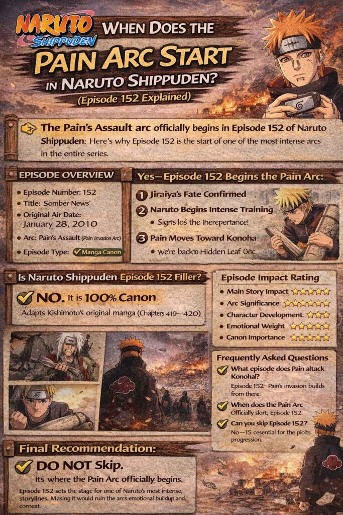 When Does the Pain Arc Start in Naruto Shippuden?